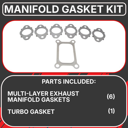 Diesel Power Source Complete 5G Manifold Kit: Cast Iron Exhaust Manifold + Multi-Layer Gaskets – 2019-2024 Dodge Ram 6.7L Cummins – Direct Fit High Flow Performance Bundle for Lower EGTs