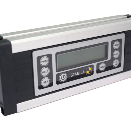 Stabila 36100 TECH 1000 DP Digital Protractor with Data Transfer - 0-360° Electronic Inclinometer, MODBUS RS485 Interface, IP65, T/V-Groove + Rare-Earth Magnet, Includes Software & Cables