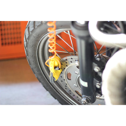Kryptonite Keeper 5-S2 Motorcycle Disc Brake Lock with Reminder Cable, High Security Dual-Reinforced Disc Style Cylinder, 5.5mm Locking Pin, Weather Resistant Anti-Theft Rotor Lock