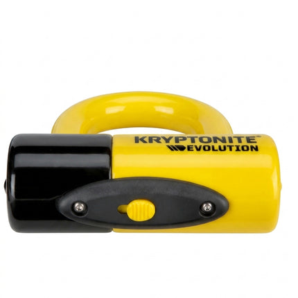 Kryptonite Evolution Series 4 Disc Lock, 14mm Heavy Duty Yellow/Black Bike Bicycle Lock, Sold Secure Gold, High Security Anti-Theft Protection for Bicycle, E-Bike, Motorcycles, Scooters, and more