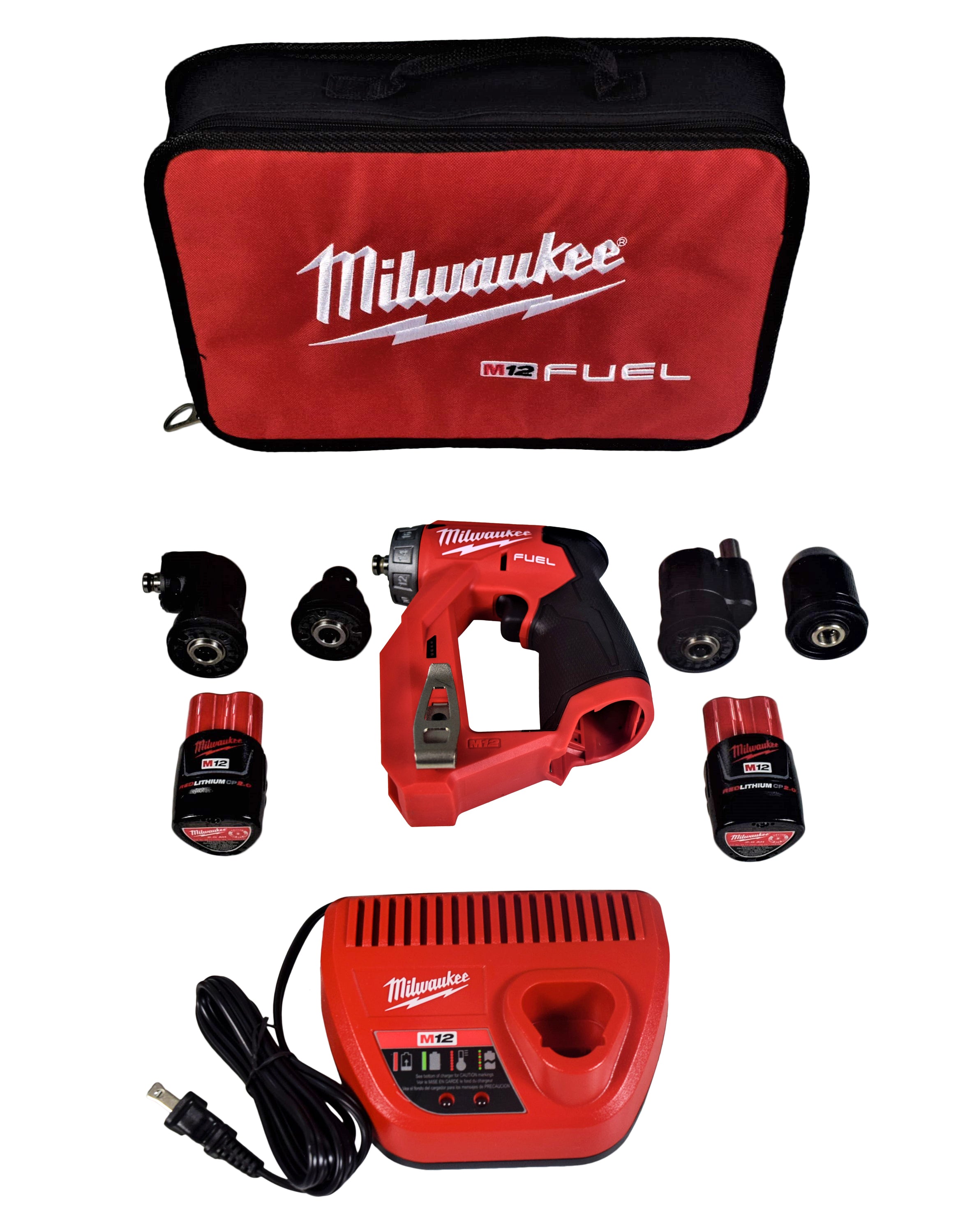 Milwaukee 2505-22 M12 FUEL Li-Ion Installation Drill Driver Kit (2 Ah)