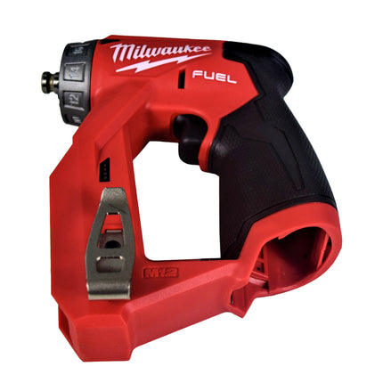 Milwaukee 2505-22 M12 FUEL 12V Brushless Installation Drill/Driver Kit – 4-in-1 Multi-Head Drill with Right Angle, Offset & 3/8" Chuck Attachments, 2 Batteries, Charger & Case
