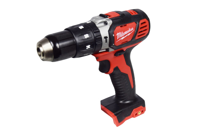 Milwaukee M18 Compact 1/2″ Hammer Drill/Driver (Tool Only) 18V Cordless Lithium-Ion, 500 in-lbs Torque, All-Metal Gear & Chuck, Redlink Intelligence, Compact Power Tool for Drilling & Hammer Drilling