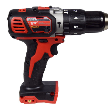 Milwaukee M18 Compact 1/2″ Hammer Drill/Driver (Tool Only) 18V Cordless Lithium-Ion, 500 in-lbs Torque, All-Metal Gear & Chuck, Redlink Intelligence, Compact Power Tool for Drilling & Hammer Drilling