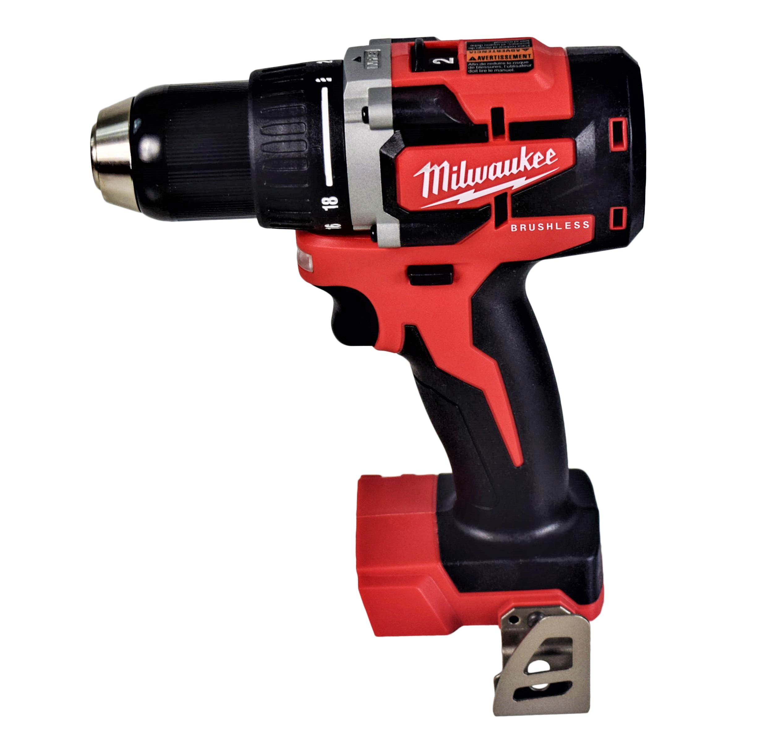 Milwaukee 2801-21P M18 18-Volt Lithium-Ion Compact Brushless Cordless 1/2 in. Drill/Driver Kit