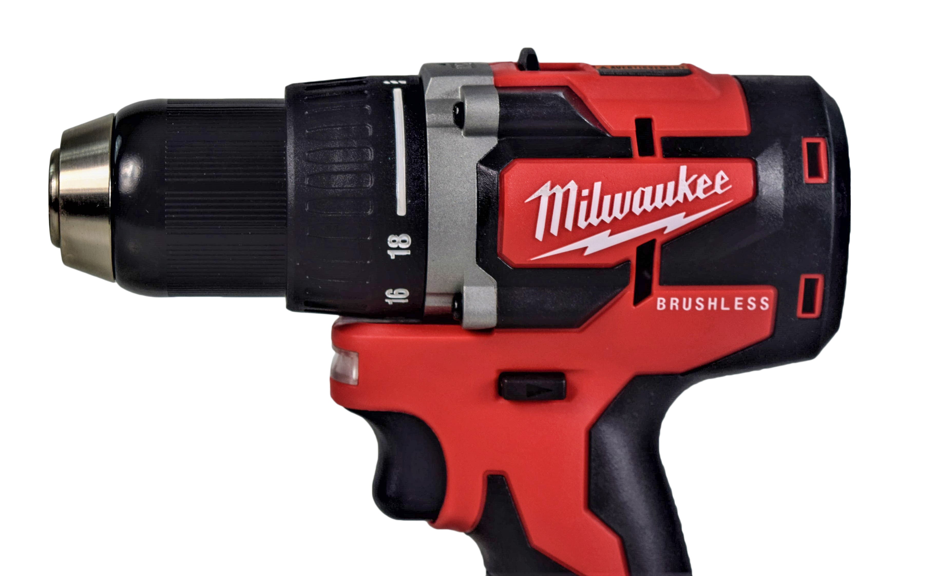 Milwaukee 2801-21P M18 18-Volt Lithium-Ion Compact Brushless Cordless 1/2 in. Drill/Driver Kit