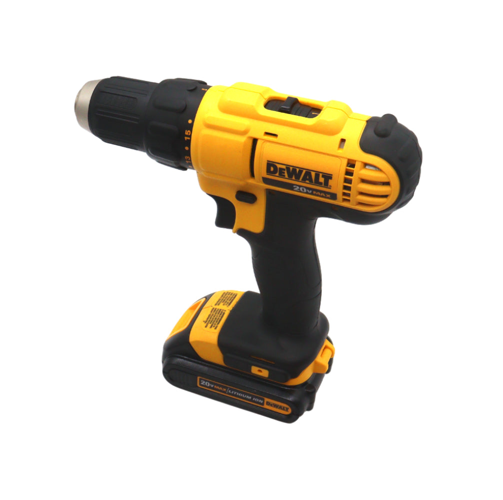 DEWALT 20V MAX Lithium‑Ion Cordless 1/2 in. Drill/Driver Kit with (2) 1.3Ah Batteries, Charger & Contractor Bag