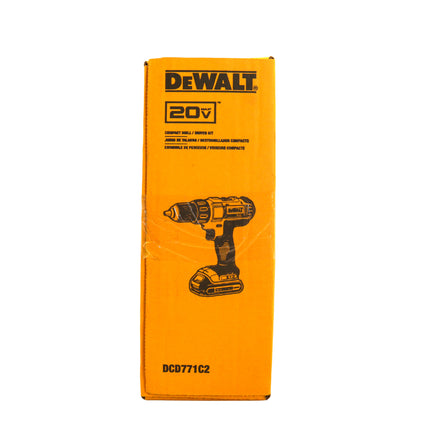 DEWALT 20V MAX Lithium‑Ion Cordless 1/2 in. Drill/Driver Kit with (2) 1.3Ah Batteries, Charger & Contractor Bag
