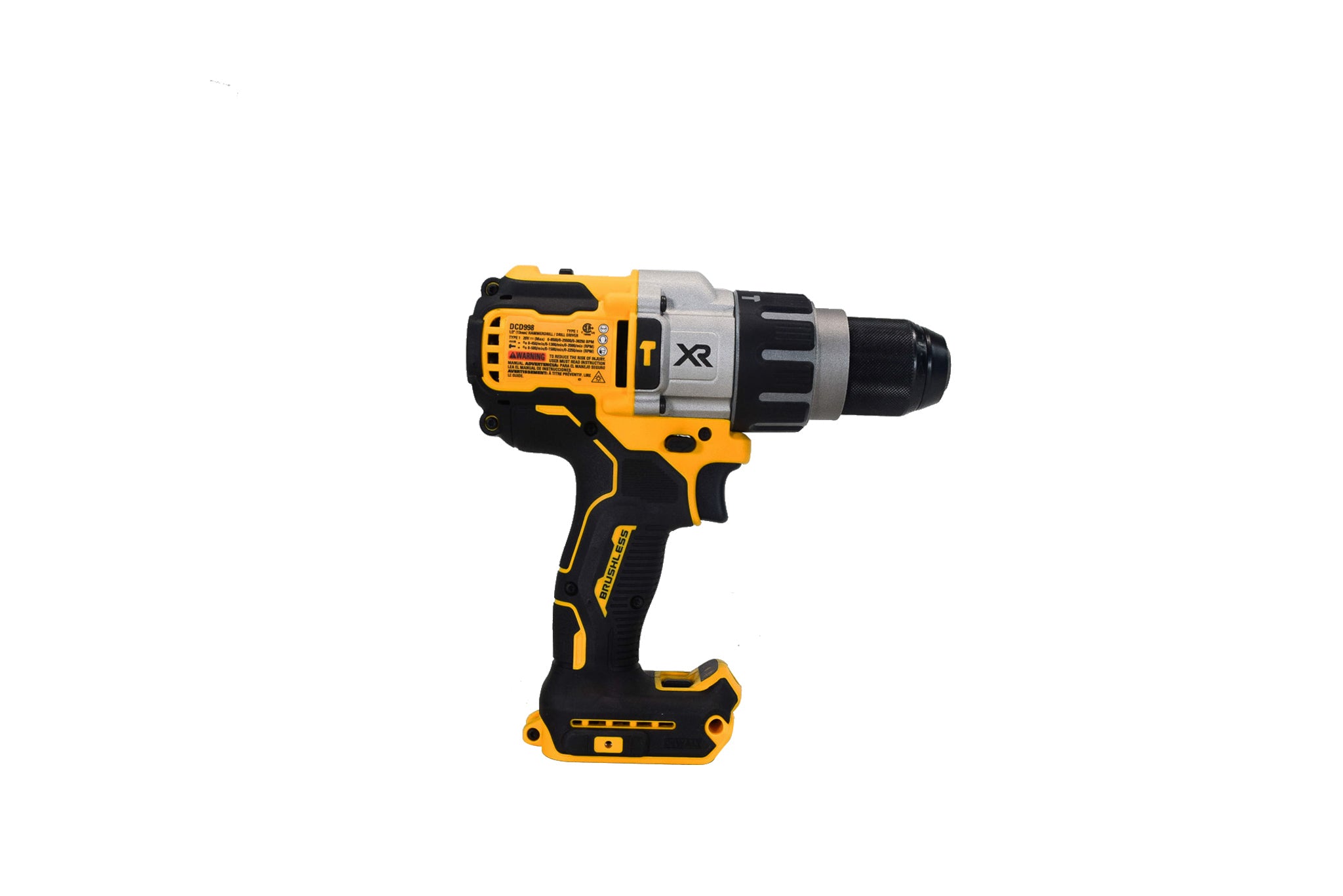 DeWalt DCD998B 20V MAX XR Premium BRUSHLESS HAMMER DRILL WITH POWER DETECT (Tool Only)