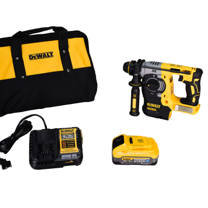 DeWalt DCH273H1 20V Cordless Brushless SDS 1" Rotary Hammer Kit with 5.0Ah Battery and Charger
