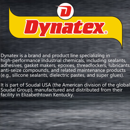 Dynatex DynaBlack RTV Silicone Gasket Maker 8oz Auto Can - 500°F High Temperature, Sensor Safe, Low Odor, and Non-Corrosive Silicone Sealing Compound Made in the USA (6-Pack)
