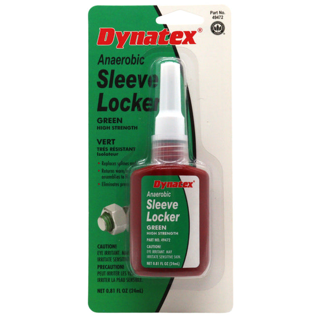Dynatex Green High Strength Sleevelocker 0.80 oz Bottle - Anaerobic, Wicking, High Strength Retaining, Locks Cylindrical Parts (Single)
