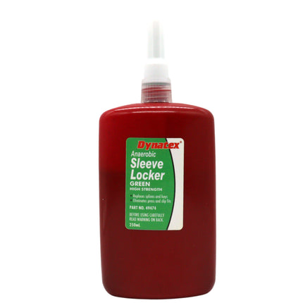 Dynatex Green High Strength Sleevelocker 8.50 oz Bottle - Anaerobic, Wicking, High Strength Retaining, Locks Cylindrical Parts (Single)
