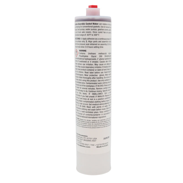 Dynatex Purple Anaerobic Gasket Maker 10.14 oz Caulk Tube - Forms Tough Flexible Gasket, Instant Low-Pressure Seal, Use With or Without Pre-Cut Gaskets (Single)