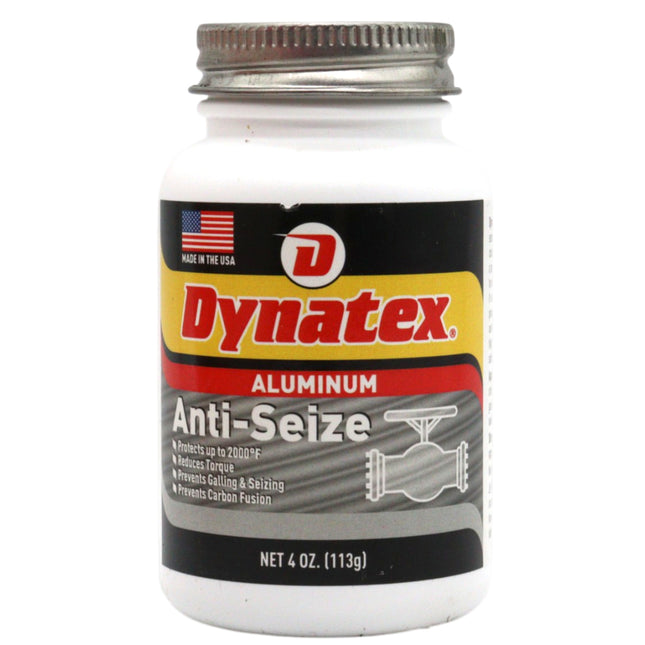 Dynatex Aluminum Anti-Seize 4 oz Can - General Purpose, Prevents Galling Seizing Corrosion, High Heat & Pressure Resistant, Aluminum & Graphite (Single)