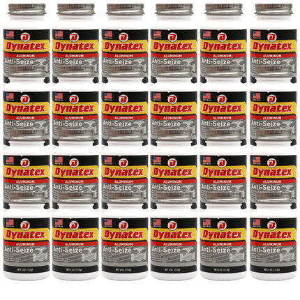 Dynatex Aluminum Anti-Seize 4 oz Can - General Purpose, Prevents Galling Seizing Corrosion, High Heat & Pressure Resistant, Aluminum & Graphite (24-Pack)