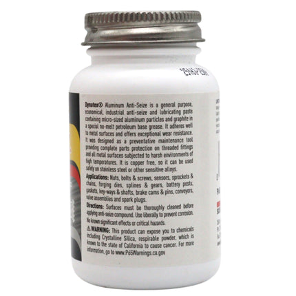 Dynatex Aluminum Anti-Seize 4 oz Can - General Purpose, Prevents Galling Seizing Corrosion, High Heat & Pressure Resistant, Aluminum & Graphite (8-Pack)