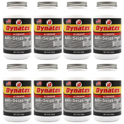 Dynatex Aluminum Anti-Seize 16 oz Can - General Purpose, Prevents Galling Seizing Corrosion, High Heat & Pressure Resistant, Aluminum & Graphite (16-Pack)