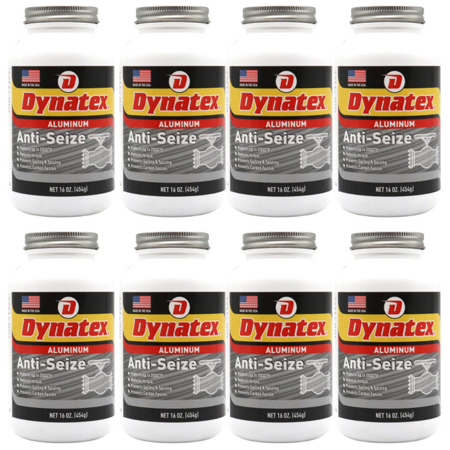 Dynatex Aluminum Anti-Seize 16 oz Can - General Purpose, Prevents Galling Seizing Corrosion, High Heat & Pressure Resistant, Aluminum & Graphite (16-Pack)