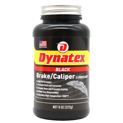 Dynatex Brake & Caliper Lubricant 8 oz Tub - High-Temp Bentone Grease, Graphite Fortified, Anti-Seize & EP Protection, Rust & Corrosion Resistant (Single)