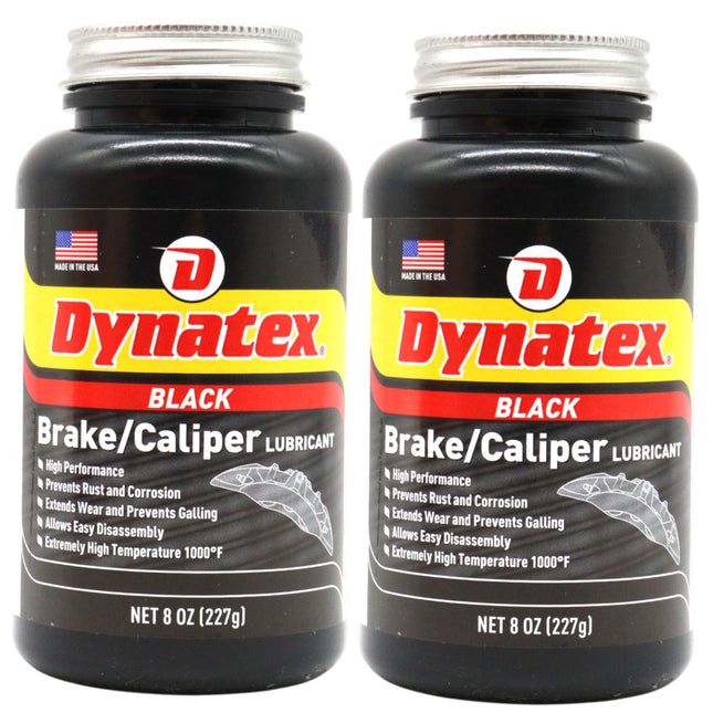 Dynatex Brake & Caliper Lubricant 8 oz Tub - High-Temp Bentone Grease, Graphite Fortified, Anti-Seize & EP Protection, Rust & Corrosion Resistant (2-Pack)