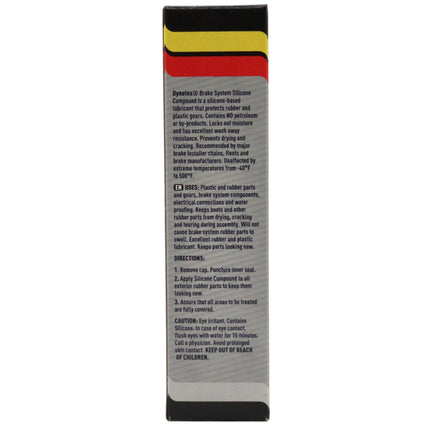 Dynatex Brake System Silicone Compound 5.3 oz Tube - Pure Silicone, No Petroleum, -40 Degrees F to 500 Degrees F, Stops Squeal Protects Rubber, Moisture Resistant (2-Pack)