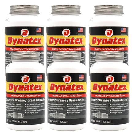 Dynatex Silicone Dielectric Paste 8 oz Tube - High Temp Vacuum & Water Resistant, Protects Electrical Connections, Non-Hardening (6-Pack)