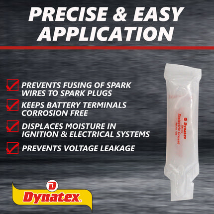 Dynatex Dielectric Grease 5 oz Tube - Silicone-Based, High Temp Vacuum & Water Resistant, Protects Electrical Connections, Non-Hardening (2-Pack)