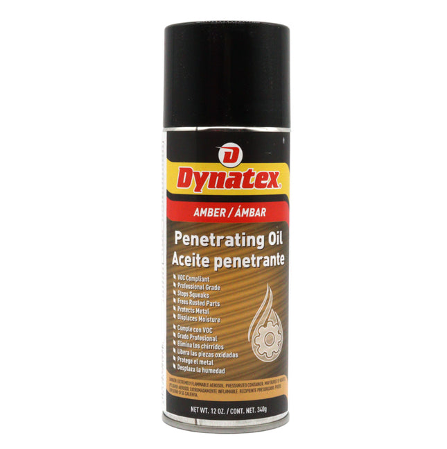 Dynatex Penetrating Oil 12 oz Aerosol Can - Multi-Purpose, Loosens Rusted Parts, Protects Tools from Rust, Lubricates Metal Plastic Rubber (Single)
