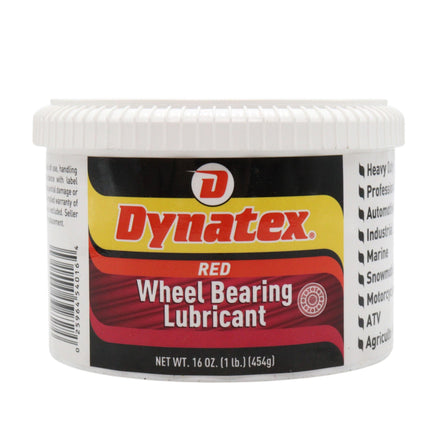 Dynatex Hi-Temp Wheel Bearing Grease 16 oz Tub - Lithium Complex NLGI #2, Dropping Point >500 Degrees F, High EP & Anti-Wear, Multi-Purpose (Single)
