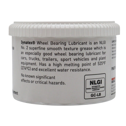 Dynatex Hi-Temp Wheel Bearing Grease 16 oz Tub - Lithium Complex NLGI #2, Dropping Point >500 Degrees F, High EP & Anti-Wear, Multi-Purpose (10-Pack)
