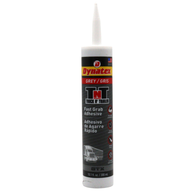 Dynatex Truck N Trailer Grey Flexible Sealant 10.1 oz Caulk Tube - Ultra Synthetic, Primerless Adhesion, All-Weather, High Strengh, Permanent Elastic Seal (Single)