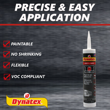 Dynatex Truck N Trailer Grey Flexible Sealant 10.1 oz Caulk Tube - Ultra Synthetic, Primerless Adhesion, All-Weather, High Strengh, Permanent Elastic Seal (3-Pack)