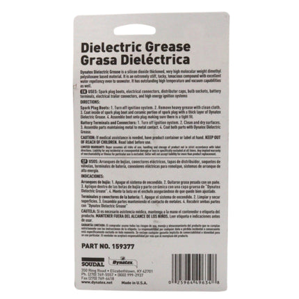 Dynatex Dielectric Grease 1 oz Tube - Silicone-Based, High Temp Vacuum & Water Resistant, Protects Electrical Connections, Non-Hardening (10-Pack)