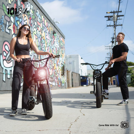 101 Bike Seaside Electric Bike 750W High-Torque Motor, Adult Step-Through E-Bike with Pedal Assist & Throttle, Front Suspension, Disc Brakes, All-Terrain Tires, Commuter & Beach Cruiser E-Bicycle