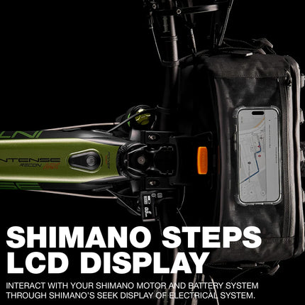 INTENSE RECON MX Adventure Adult L/XL Electric Mountain Bike with Shimano Steps E7000 Motor, 11-Speed Gears, 27.5" Wheels, DVO Suspension, 504 Wh Integrated Battery, Custom Rack and Bag Set Included