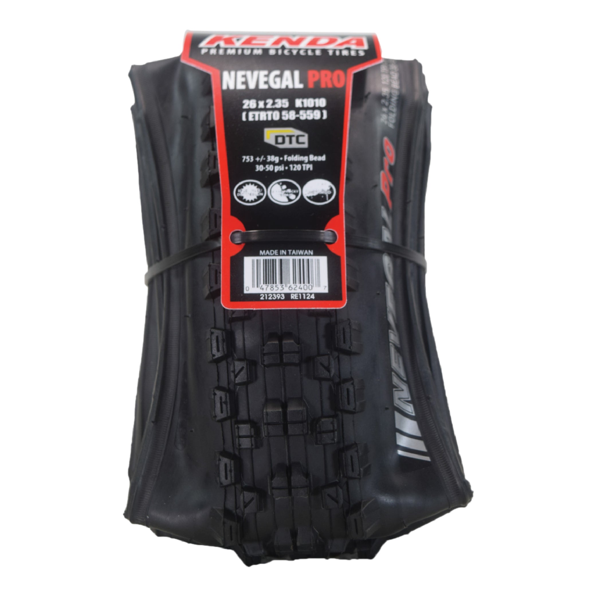Nevegal Pro DTC 120tpi Fold 26x2.35 Bicycle Tire w/ Bottle Opener (Single)