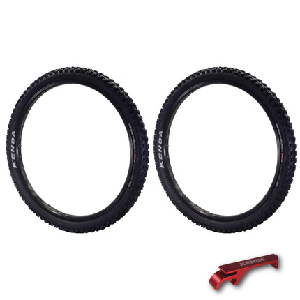 Nevegal Pro DTC 120tpi Fold 26x2.35 Trail Bicycle Tire & Keychain (Two Pack)
