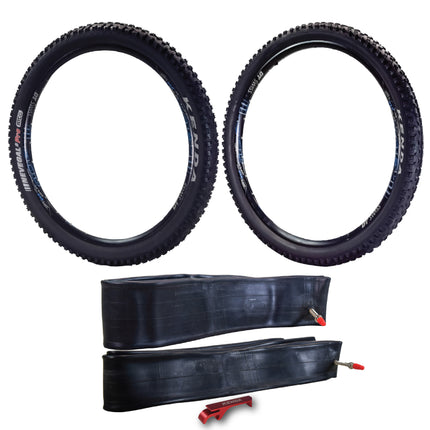 Nevegal 2 Pro ATC 120tpi Fold 27.5x2.60 27.5x2.40 Enduro Racing and Trail Bicycle Tire, Airolution 27.5x2.40-2.80  27.5x2.00-2.40 Tube w/ Bottle Opener (Two Pack)