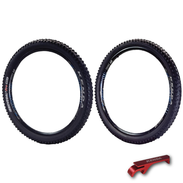 Kenda Nevegal 2 Pro K1211 27.5x2.60 & 27.5x2.60 MTB Bicycle Tires – Aggressive Tread for Hard Pack & Loose Terrain, All-Mountain/Downhill/Enduro Bikes, Up to 30mph, w/Keychain