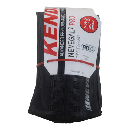Kenda Nevegal 2 Pro K1211 29x2.40 & 29x2.40–2.80 MTB Bicycle Tires & Tubes – Aggressive Tread for Hard Pack & Loose Terrain, All-Mountain/Downhill/Enduro Bikes, Up to 30mph, w/Keychain