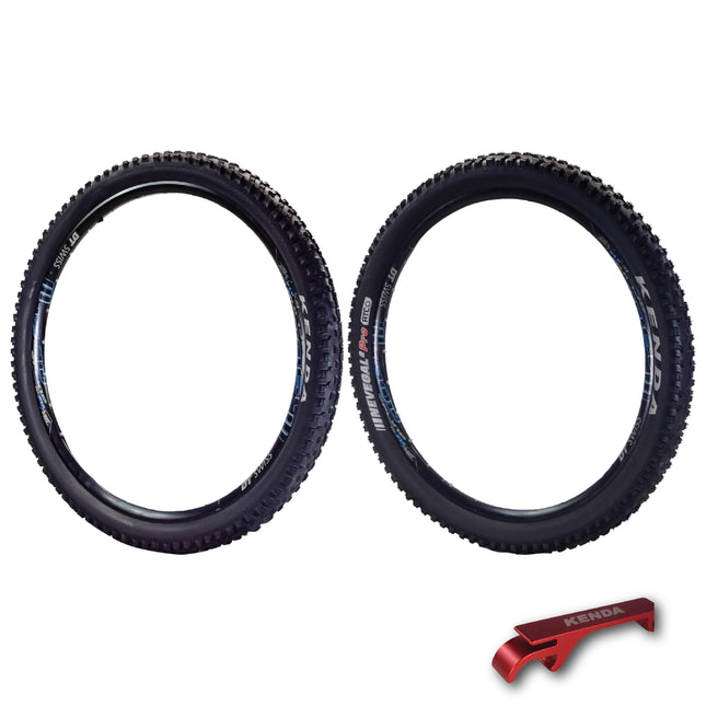 Kenda Nevegal 2 Pro K1211 29x2.60 & 29x2.40 MTB Bicycle Tire and Tube – Aggressive Tread for Hard Pack & Loose Terrain, Ideal for All-Mountain, Downhill & Freeride Bikes, Up to 30mph w/Kenda Keychain