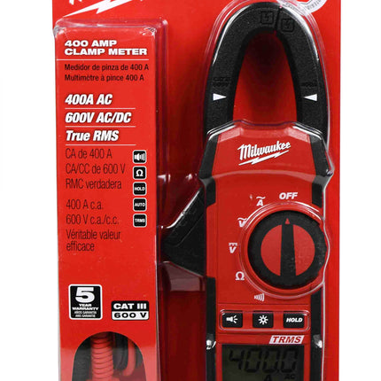 Milwaukee 2235-20 Heavy Duty 400 Amp True-RMS Digital Clamp Meter