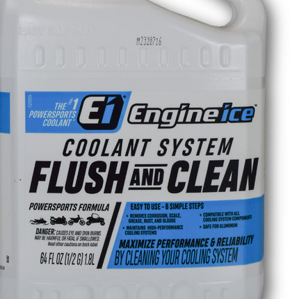Engine Ice Hi-Performance SXS/ATV Coolant & Antifreeze (0.5 gal) + Coolant System Flush and Clean (0.5 gal) Combo Kit (2-Pack) for ATVs & UTVs