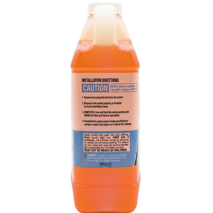 Engine Ice Hi-Performance SXS/ATV Coolant & Antifreeze, Orange, 0.5 Gallon - Optimal Cooling, Phosphate Free, Ready-to-Use for UTVs & ATVs