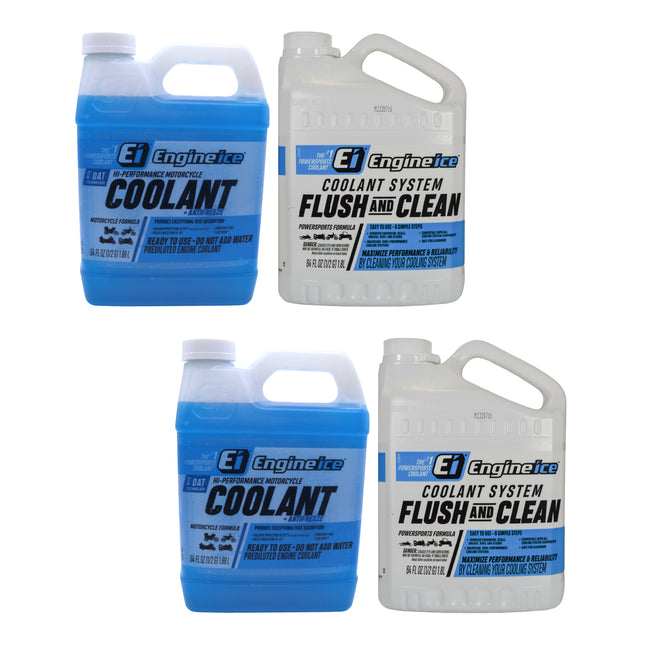 Engine Ice Coolant & Flush and Clean 4 Pack