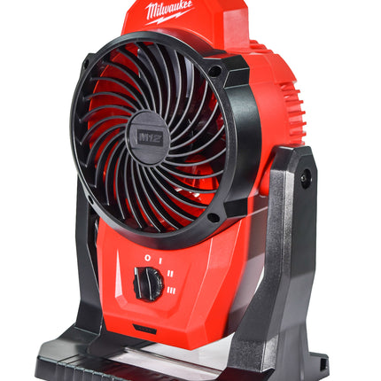 Milwauke 0820-20 M12 12-Volt Lithium-Ion Cordless Jobsite Fan (Tool-Only)