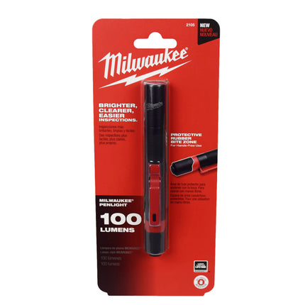 Milwaukee 2105 100 Lumens Aluminum Pen Light with Clip 5 Pack