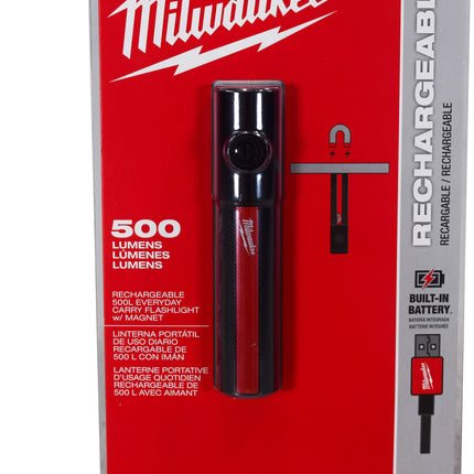 Milwauke 2011R Rechargeable 500L Everyday Carry Flashlight w/ Magnet