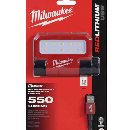 Milwaukee 2114-21 USB Rechargeable Rover Pivoting Flood Light Kit